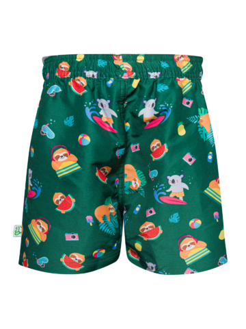 Foto Vidám fiú fürdőnadrág Strand hangulat