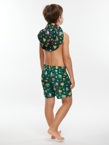 Eredeti ajándék a Dedolestől Vidám fiú fürdőnadrág Strand hangulat