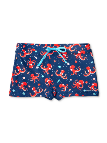 Foto Vidám gyerek fürdőruha Piros polip