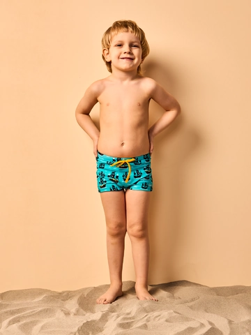 Výnimočný darček od Dedoles Vesele dječje elastične kupaće hlače Gusarski brod