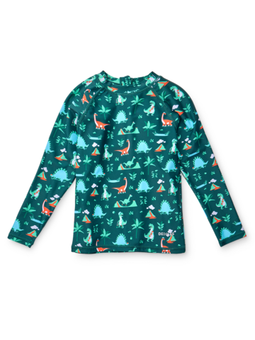 Foto Dětské UV tričko do vody Dino na skateboardu