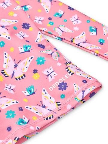 Zdjęcie lifestyle Dziecięca koszulka kąpielowa z ochroną UV Urocze motyle