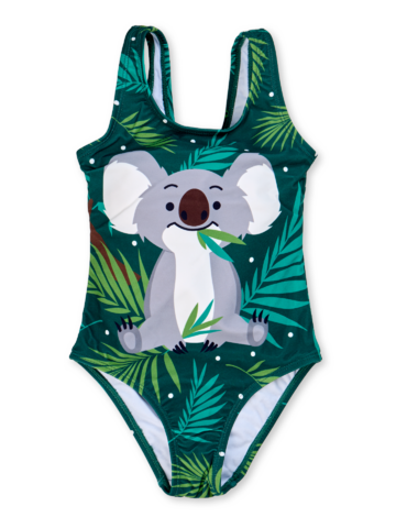 Obrázok produktu Costume da bagno Buonumore da bambina Koala e foglie