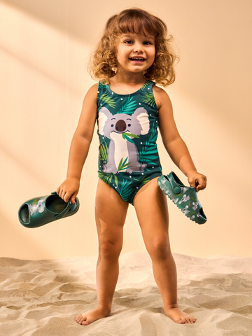 Obrázok produktu Costume da bagno Buonumore da bambina Koala e foglie