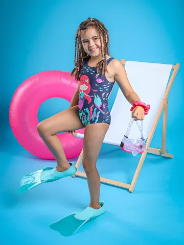 Sleva Veselé dívčí plavky Malá mořská panna