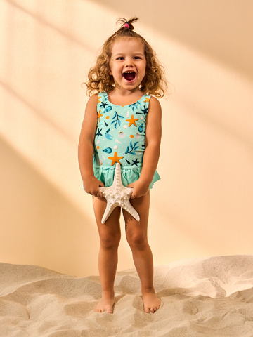 Potešte sa týmto kúskom Dedoles Costume da bagno Buonumore da bambina Conchiglie