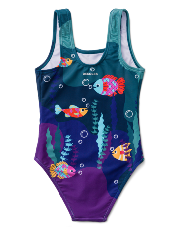 Potešte sa týmto kúskom Dedoles Veselé dievčenské plavky Pod hladinou