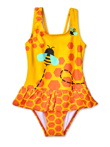 pro dokonalý a originální outfit Veselé dívčí plavky Včelky