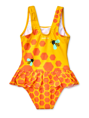 Potešte sa týmto kúskom Dedoles Wesoły strój kąpielowy dla dziewcząt Pszczółki