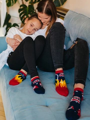 Výpredaj Veselé detské členkové ponožky Hasič