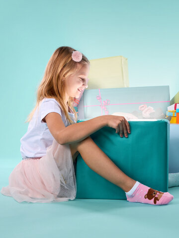 Original gift Kids' Ankle Socks Teddy Bear