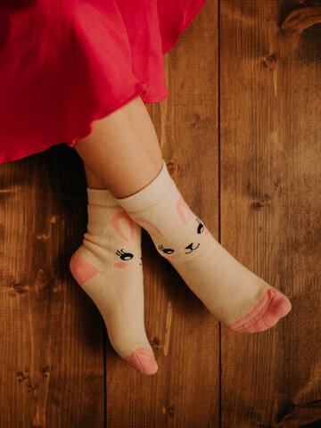 Pre dokonalý a originálny outfit Kids' Warm Socks Rabbit