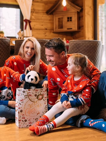 Zľava Veselé detské teplé ponožky Hravá panda