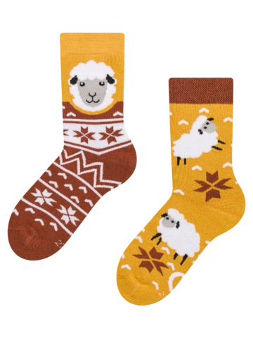 Tip na darček Chaussettes chaudes rigolotes pour enfants Mouton dans un pull
