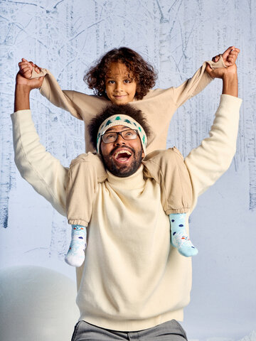 Zľava Calzini caldi Buonumore per bambini Fiocchi di neve allegri