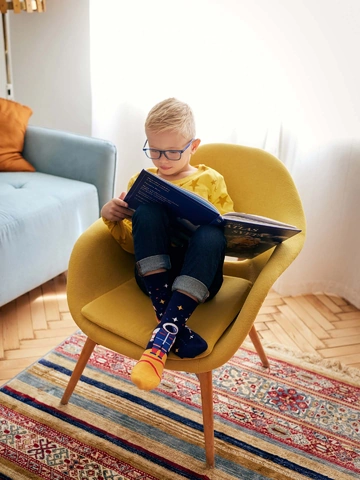 Lifestyle foto Veselé dětské ponožky Astronaut