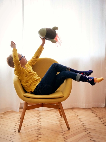 Tip na dárek Veselé dětské ponožky Astronaut