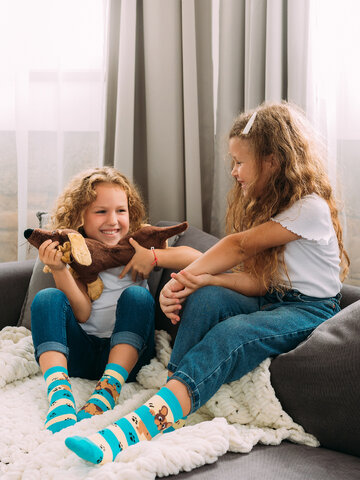 Sale Kids' Socks Dogs & Stripes