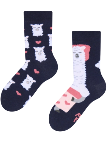 Szerezzen magának örömet ezzel a Dedoles darabbal Vidám gyerekzokni Alvó láma