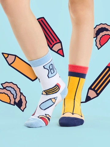 Obrázok produktu Chaussettes rigolotes pour enfants Crayon