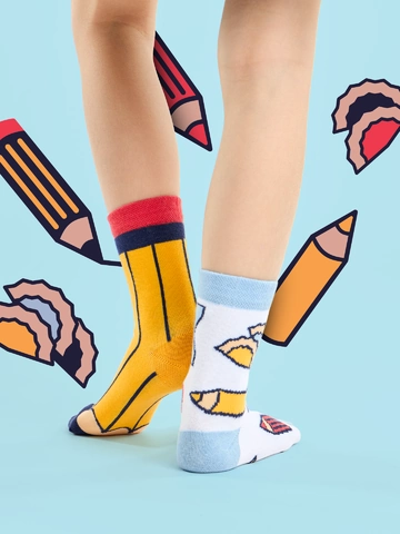 Tip na darček Chaussettes rigolotes pour enfants Crayon