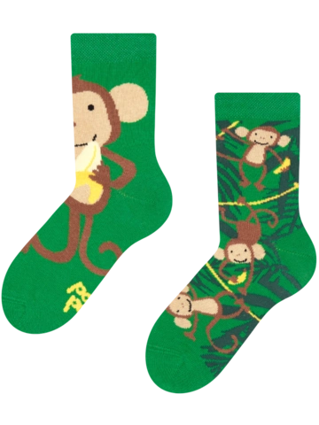 Obrázok produktu Živahne otroške nogavice Opice