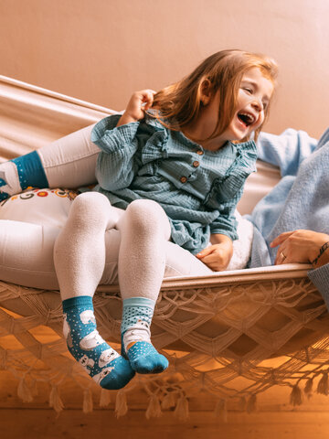 Foto Vidám gyerekzokni Jegesmedvék