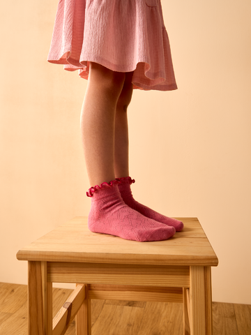 a tökéletes és egyedi ruházathoz Cutecore lány zokni Piros szív