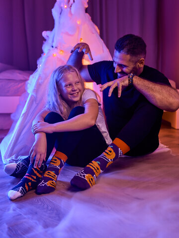 Pre dokonalý a originálny outfit Veselé detské ponožky Strašidelná tekvica