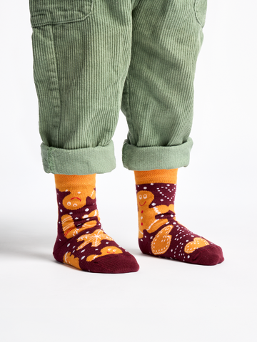 Výpredaj Veselé detské ponožky Vianočné medovníčky