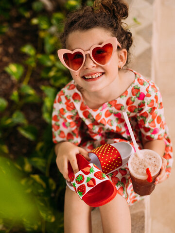 Lifestyle foto Vrolijke sliders voor kinderen Aardbeien
