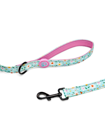 Rabatt Hundeleine Herzen und Gänseblümchen