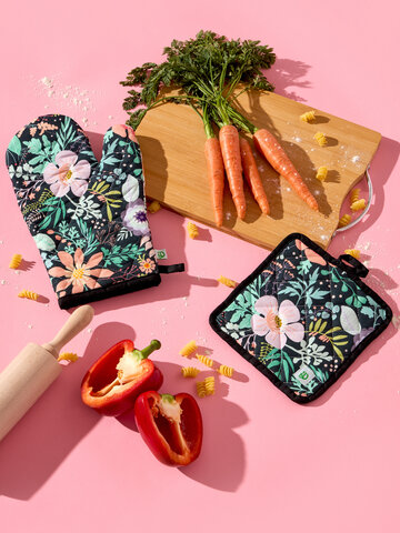 Ausverkauf Lustiges Küchenset Blühende Wiese