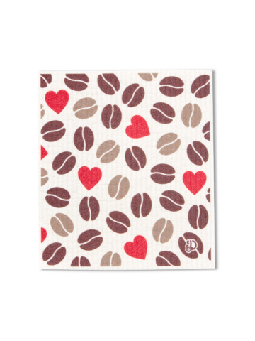 Výnimočný darček od Dedoles Комплект от 3 броя кухненски попивателни кърпи Любов към кафето