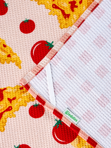 Obrázok produktu Комплект от 3 броя весели кухненски кърпи Пица със сирене