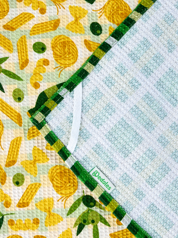 Zľava Trojbalenie veselých kuchynských utierok Talianska večera