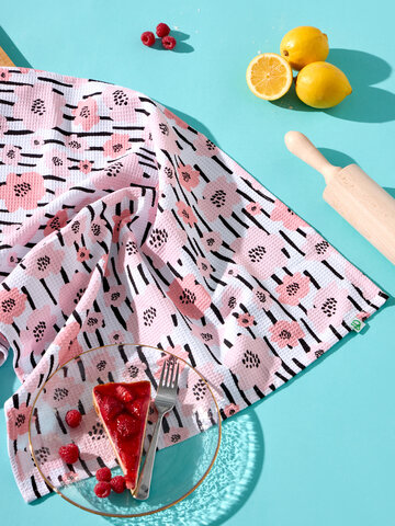 Výpredaj Весела кухненска кърпа Розови цветя