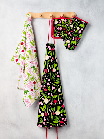 Kiárusítás Vidám konyhakötény Tavaszi zöldségek
