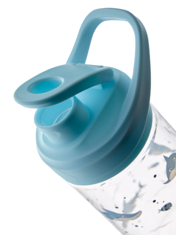 ОТСТЪПКА Весела бутилка за вода Сива акула 470 мл