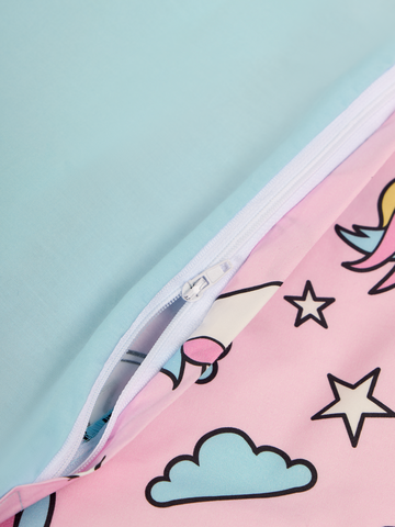 Pre dokonalý a originálny outfit Весел спален комплект Дъгоцветен еднорог