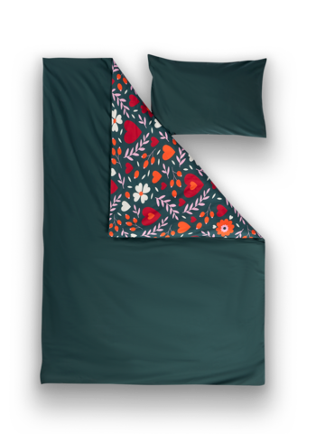 Eredeti és szokatlan ajándékot keres? a megajándékozottat garantáltan meglepi Vidám ágyneműhuzat garnitúra Virágos szerelem