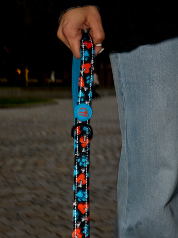 Suchen Sie ein originelles und außergewöhliches Geschenk? überrascht den Beschenkten sicher Hundeleine Herzen und Pfoten