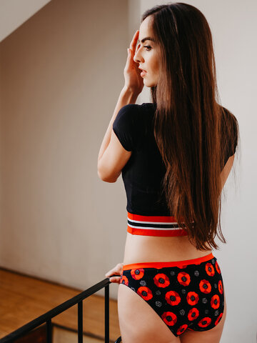 Výnimočný darček od Dedoles Slip da donna Buonumore Fiori di Papavero