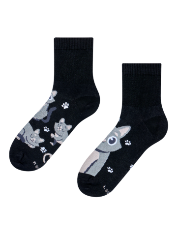 Pre dokonalý a originálny outfit Calzini a metà polpaccio antistress Gatto grigio