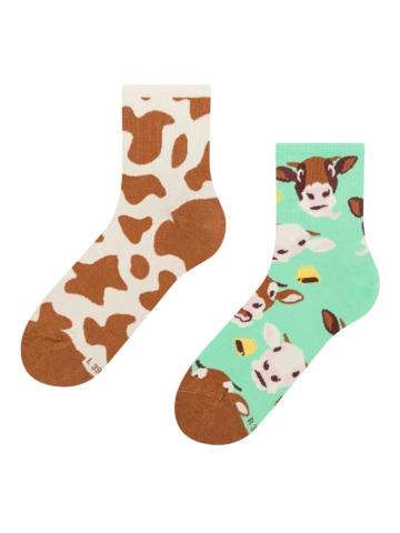 Zľava Živahne nogavice crew Krava in zvonec