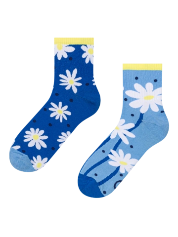 Výpredaj Chaussettes mi-mollet rigolotes Marguerites et points