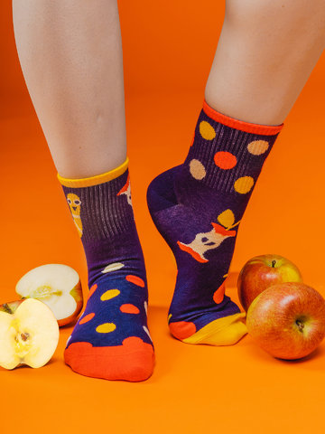 Tip na darček Vrolijke crew-sokken Gelukkige worm