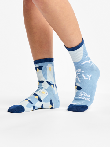 Lifestyle fotó Vidám vádlizokni Stílusos galambok