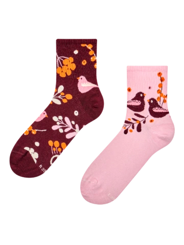 Zľava Veselé lýtkové ponožky Vtáčiky a bobule