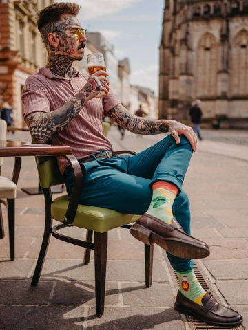 Potešte sa týmto kúskom Dedoles Chaussettes rigolotes Bière et houblon